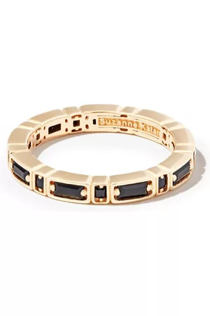 Suzanne Kalan Anillo Inlay Sideways en oro amarillo de 18 ct con zafiros