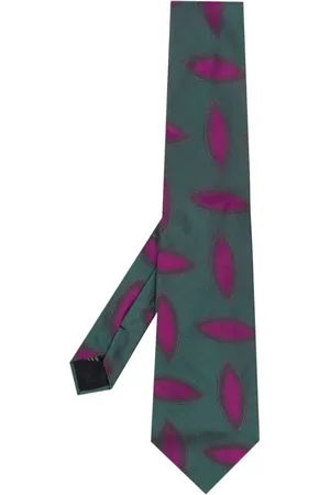 VERSACE Corbata con motivo geométrico 2000