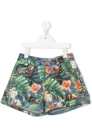 Philipp Plein Pantalones cortos con motivo floral