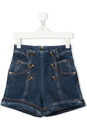 Balmain Pantalones vaqueros cortos de talle alto