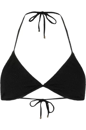Nanushka Top de bikini con diseño triangular