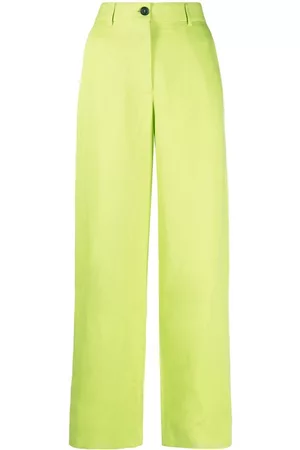 Msgm Pantalones anchos de talle alto