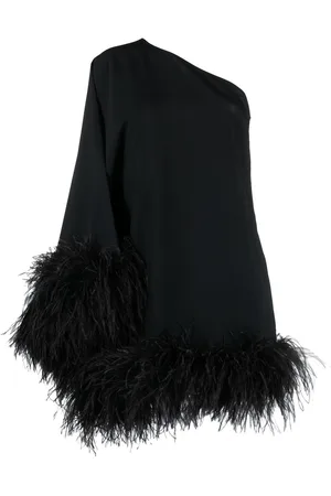 ‎Taller Marmo‎ Vestido Piccolo Ubud con ribete de plumas