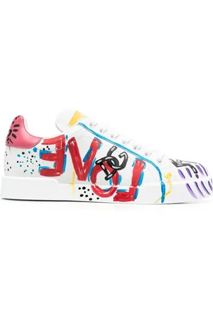 Dolce & Gabbana Zapatillas Portofino con diseño pintado