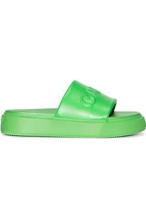 Ganni Sandalias con logo en relieve