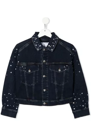 Philipp Plein Chaqueta vaquera con detalle de cristales