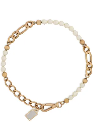 Dolce & Gabbana Collar de cadena con detalle de perlas