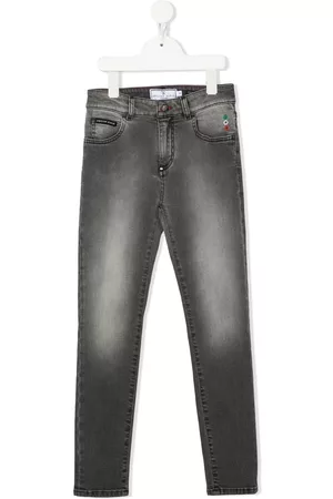 Philipp Plein Vaqueros slim de talle medio