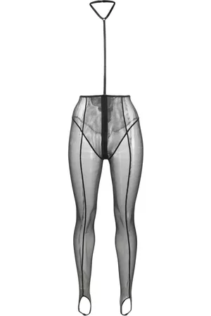 MAISON CLOSE Leggins estilo fuseau translúcidos