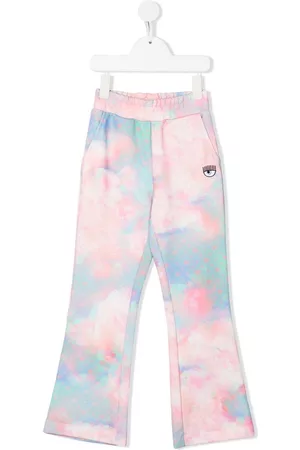 Chiara Ferragni Pantalones con motivo tie-dye