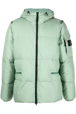 Stone Island Chaqueta acolchada con parche de brújula