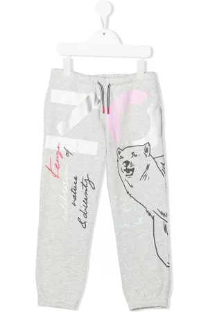 Kenzo Pantalones de chándal con logo estampado