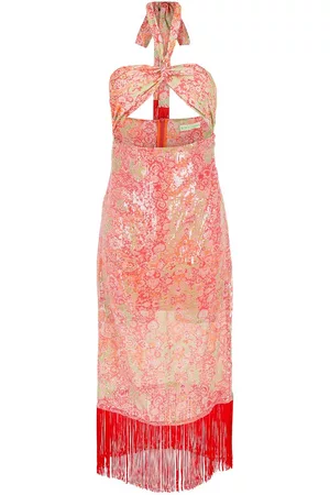 Olympiah Vestido midi con cuello halter
