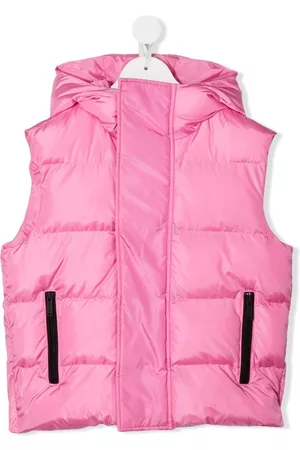 Dsquared2 Chaleco acolchado con capucha y logo
