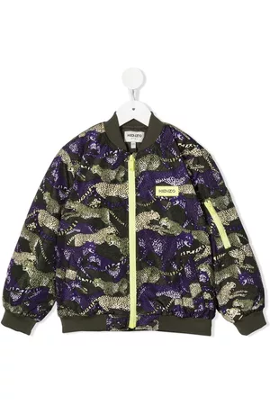 Kenzo Chaqueta bomber con animal print