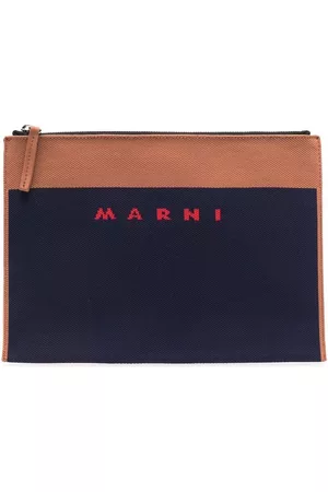 Marni Bolso de mano con logo estampado