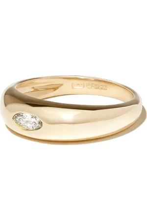 JACQUIE AICHE Anillo en oro amarillo de 14kt con diamante