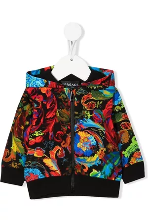 VERSACE Chaqueta con capucha y estampado gráfico