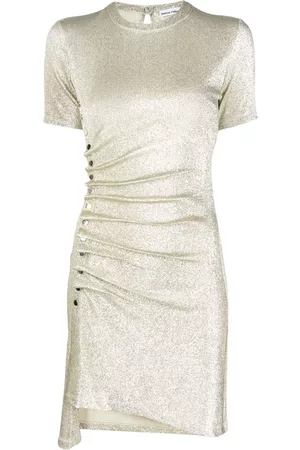 Paco rabanne Vestido corto estilo camiseta asimétrico