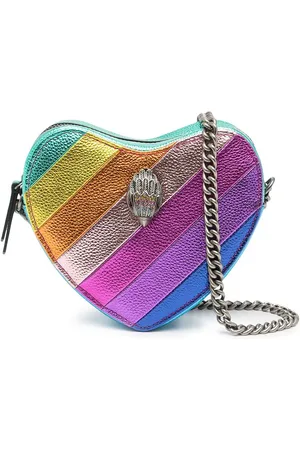 Kurt Geiger Bandolera Kensington Heart a rayas