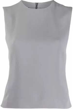 Giorgio Armani Top sin mangas con cuello redondo 1990