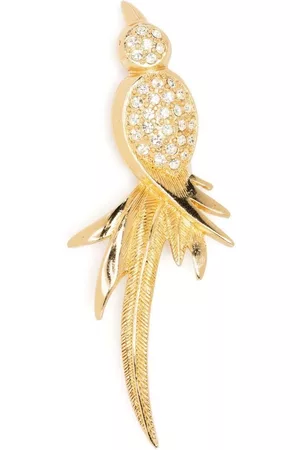 Dior Broche con detalles de strass 1980 pre-owned