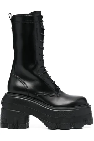 Casadei Botas militares Maxi con tacón de 120mm