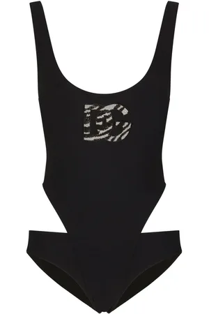 Dolce & Gabbana Bañador con aberturas y logo DG