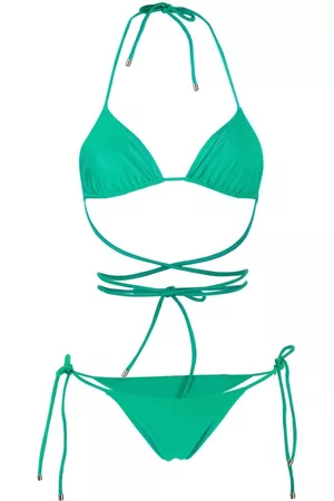 Manokhi Bikini cruzado con lazo