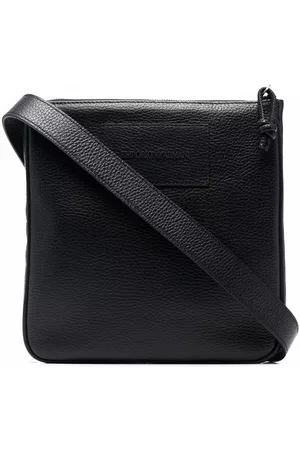 Emporio Armani Bolso messenger con logo en relieve
