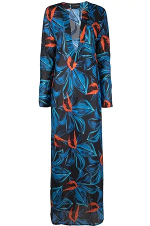 Louisa Ballou Vestido con estampado abstracto