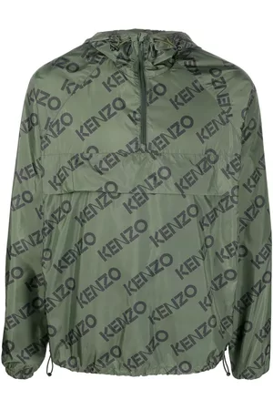 Kenzo Chaqueta con capucha y logo estampado