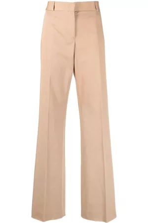 Salvatore Ferragamo Pantalones rectos de talle alto