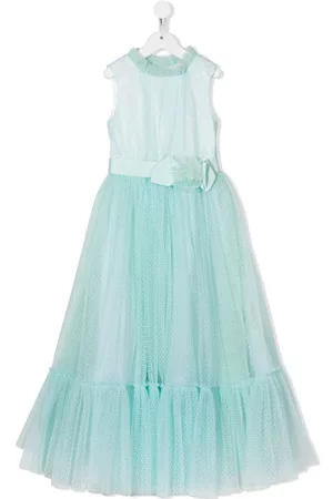 Marchesa Notte Vestido con capa de tul