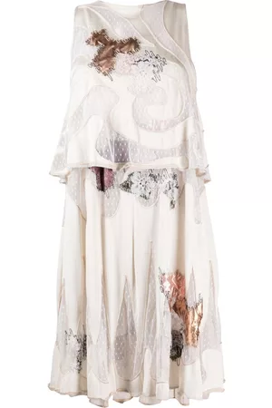 A.N.G.E.L.O. Vintage Cult Conjunto de vestido y top con bordado floral 1980