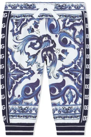 Dolce & Gabbana Pantalones de chándal con estampado Mayólica