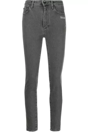 OFF-WHITE Vaqueros skinny con eslogan estampado