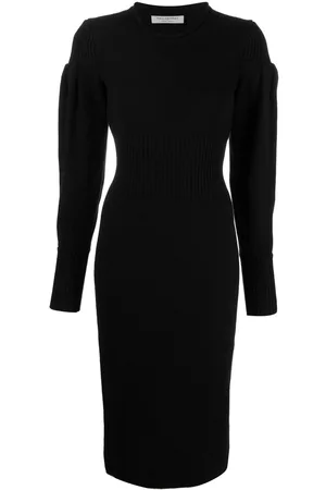 Serafini Vestido midi de manga larga