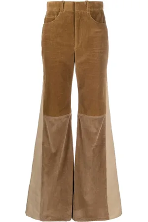 Chloé Pantalones acampanados con paneles