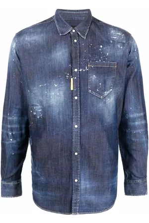 Dsquared2 Camisa vaquera con logo Icon