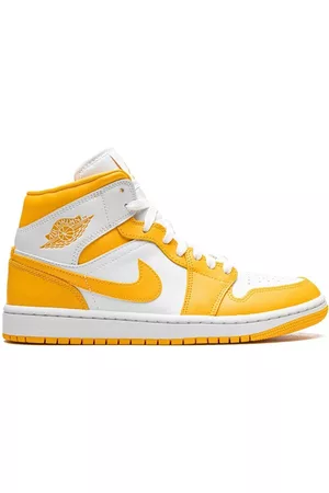 Jordan "zapatillas 1 Mid ""White / University Gold"""