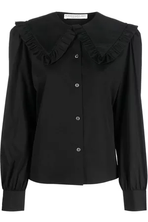 Alessandra Rich Camisa con volantes en el cuello