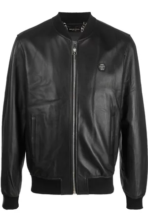 Philipp Plein Chaqueta bomber con parche del logo