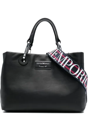 Emporio Armani Bolso shopper con placa del logo