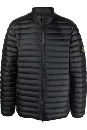 Stone Island Plumífero con parche del logo