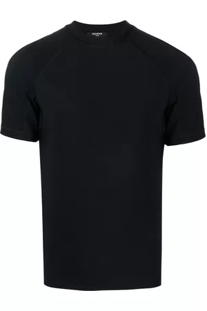 Balmain Camiseta con logo y cuello redondo