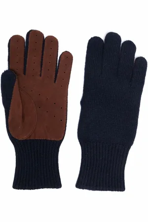 Brunello Cucinelli Guantes perforadas