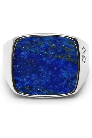 Nialaya Anillo de sello con lapislazuli