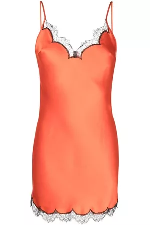 Gilda & Pearl Slip dress con ribete de encaje