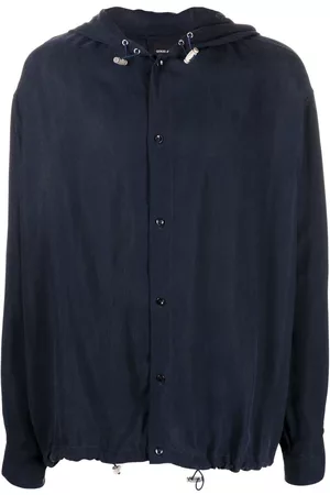 Giorgio Armani Chaqueta con capucha y cordón en el dobladillo